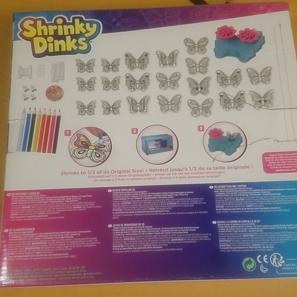 Download Shrinky Dinks Toys Shrinky Dinks 3d Butterfly Jewelry Poshmark
